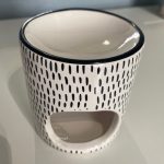 Bruleur blanc et noir